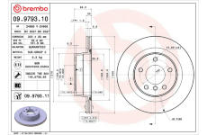 Brzdový kotúč BREMBO 09.9793.11