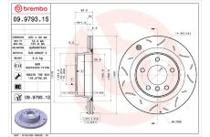 Brzdový kotúč BREMBO 09.9793.1S