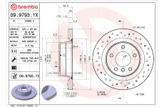 Brzdový kotúč BREMBO 09.9793.1X