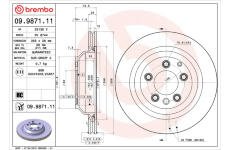 Brzdový kotouč BREMBO 09.9871.11