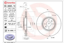 Brzdový kotouč BREMBO 09.9895.11