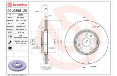 Brzdový kotouč BREMBO 09.9895.20