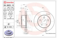 Brzdový kotouč BREMBO 09.9905.10