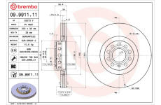 Brzdový kotouč BREMBO 09.9911.11