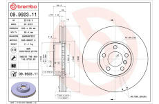 Brzdový kotouč BREMBO 09.9923.11