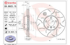 Brzdový kotouč BREMBO 09.9923.1S
