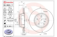 Brzdový kotouč BREMBO 09.9924.11