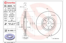 Brzdový kotouč BREMBO 09.9935.11