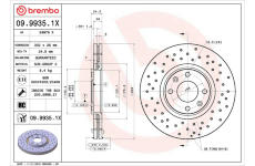 Brzdový kotouč BREMBO 09.9935.1X