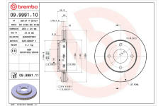 Brzdový kotouč BREMBO 09.9991.11