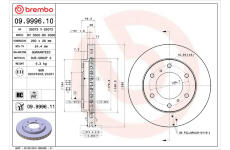 Brzdový kotouč BREMBO 09.9996.10