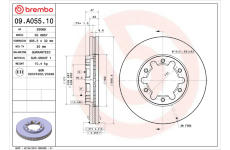 Brzdový kotouč BREMBO 09.A055.10