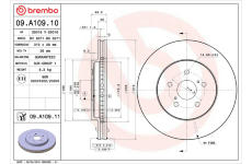 Brzdový kotouč BREMBO 09.A109.10