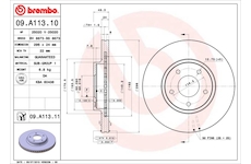 Brzdový kotouč BREMBO 09.A113.11