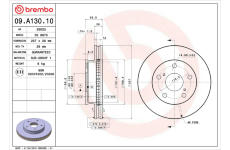 Brzdový kotouč BREMBO 09.A130.10