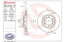 Brzdový kotúč BREMBO 09.A142.10