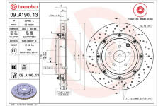 Brzdový kotúč BREMBO 09.A190.13