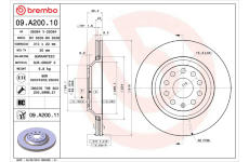 Brzdový kotouč BREMBO 09.A200.11