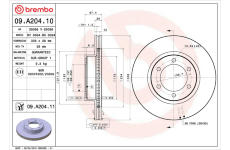 Brzdový kotouč BREMBO 09.A204.10