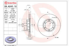 Brzdový kotúč BREMBO 09.A243.10