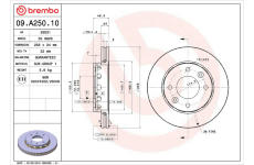 Brzdový kotouč BREMBO 09.A250.10