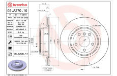 Brzdový kotouč BREMBO 09.A270.11