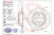 Brzdový kotouč BREMBO 09.A270.1X