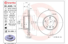 Brzdový kotouč BREMBO 09.A295.11