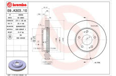 Brzdový kotouč BREMBO 09.A303.10