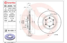 Brzdový kotouč BREMBO 09.A330.10