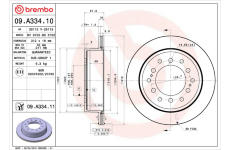 Brzdový kotúč BREMBO 09.A334.11