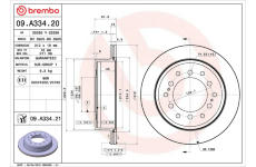 Brzdový kotouč BREMBO 09.A334.21