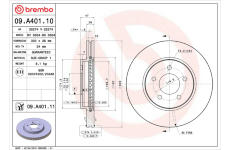 Brzdový kotouč BREMBO 09.A401.10