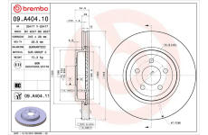 Brzdový kotúč BREMBO 09.A404.11