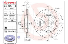 Brzdový kotúč BREMBO 09.A404.1X