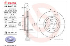 Brzdový kotouč BREMBO 09.A407.10