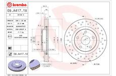 Brzdový kotúč BREMBO 09.A417.1X