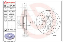 Brzdový kotouč BREMBO 09.A427.1X