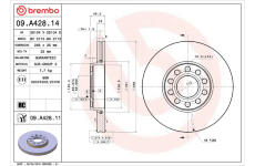 Brzdový kotúč BREMBO 09.A428.11