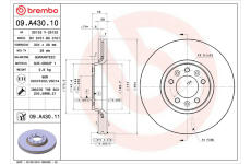 Brzdový kotouč BREMBO 09.A430.11