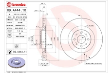 Brzdový kotouč BREMBO 09.A444.10