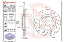 Brzdový kotouč BREMBO 09.A448.21