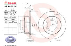 Brzdový kotouč BREMBO 09.A451.10