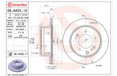 Brzdový kotouč BREMBO 09.A453.10