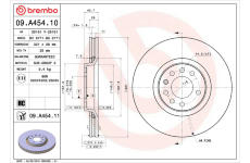 Brzdový kotúč BREMBO 09.A454.11