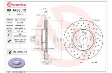 Brzdový kotouč BREMBO 09.A455.1X