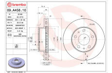 Brzdový kotouč BREMBO 09.A458.10