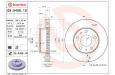 Brzdový kotouč BREMBO 09.A458.1G