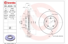 Brzdový kotouč BREMBO 09.A529.10