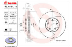 Souprava brzd, koutocova brzda BREMBO KT 10 015